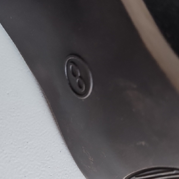 Vintage Massimo Black Heeled Ankle Boots Zip Back Red Opening Rubber Soles - Picture 11 of 16